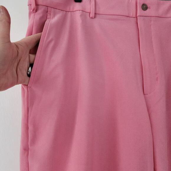 NEW Walter Hagen Micro Lines pink golf shorts wrinkle resistant mens size 40 - Picture 2 of 5